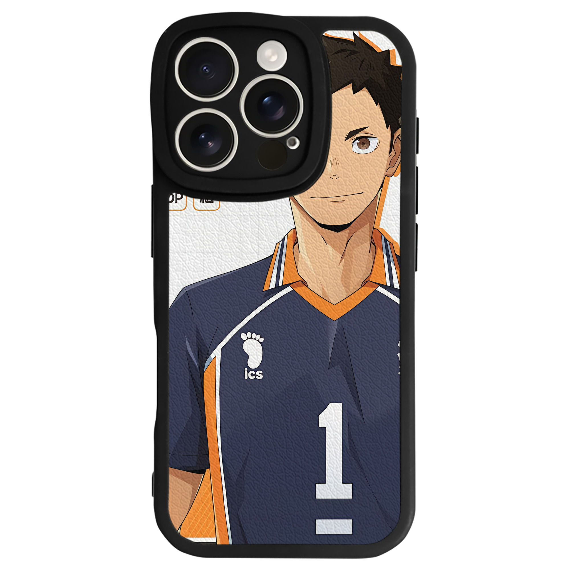 （画像用） ハイキュー!! Haikyu!! 【iPhone 16シリーズ対応】シリコンスマホケース（レザー調） 材質：シリコン